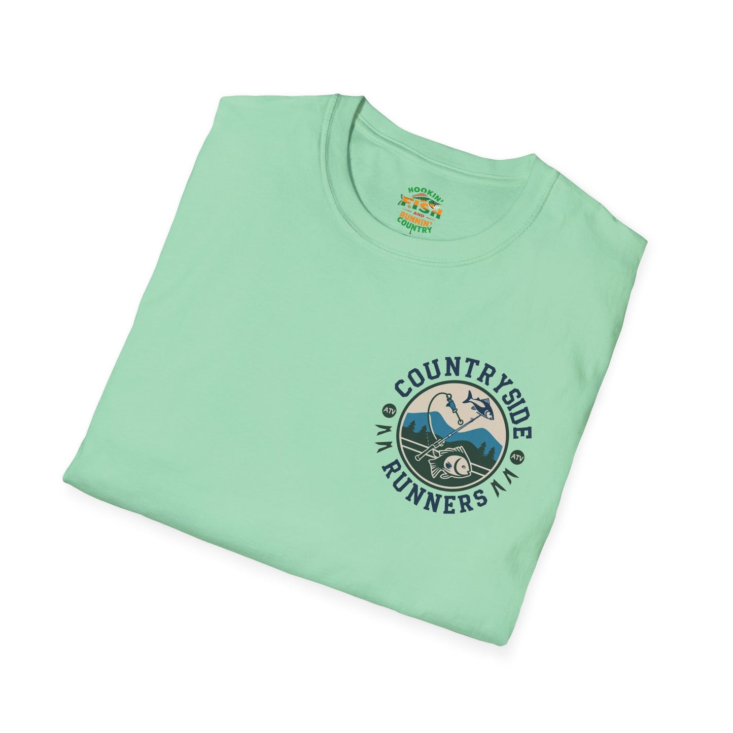 Hooked- Countryside Fishing T-Shirt rods and country