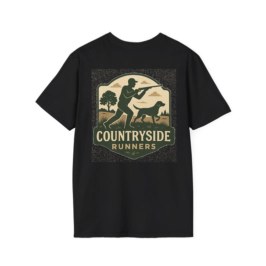 Countryside Runners Unisex Softstyle T-Shirt, Casual Outdoor Tee, Gift for Nature Lovers, Hunting Apparel, Cool Vintage Design