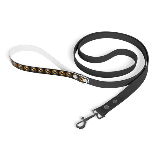 Stylish Dog Leash for Trendy Pet Owners, Black Leather Leash, Animal Lover Gift, Dog Walking Accessory, Pet Care Essentials