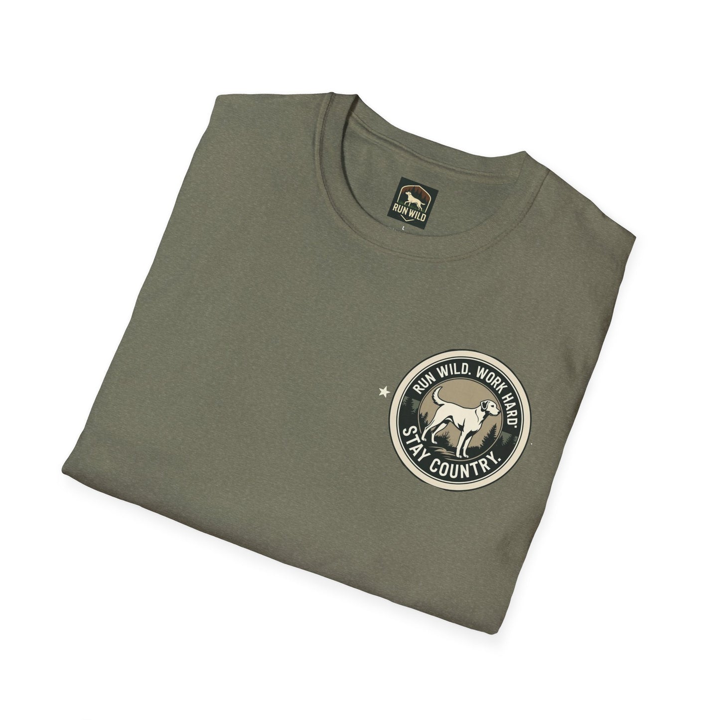 Unisex Softstyle T-Shirt featuring Outdoor Dog & Running Themes | Perfect Gift for Dog Lovers, Runners, Outdoor Enthusiasts, [...]