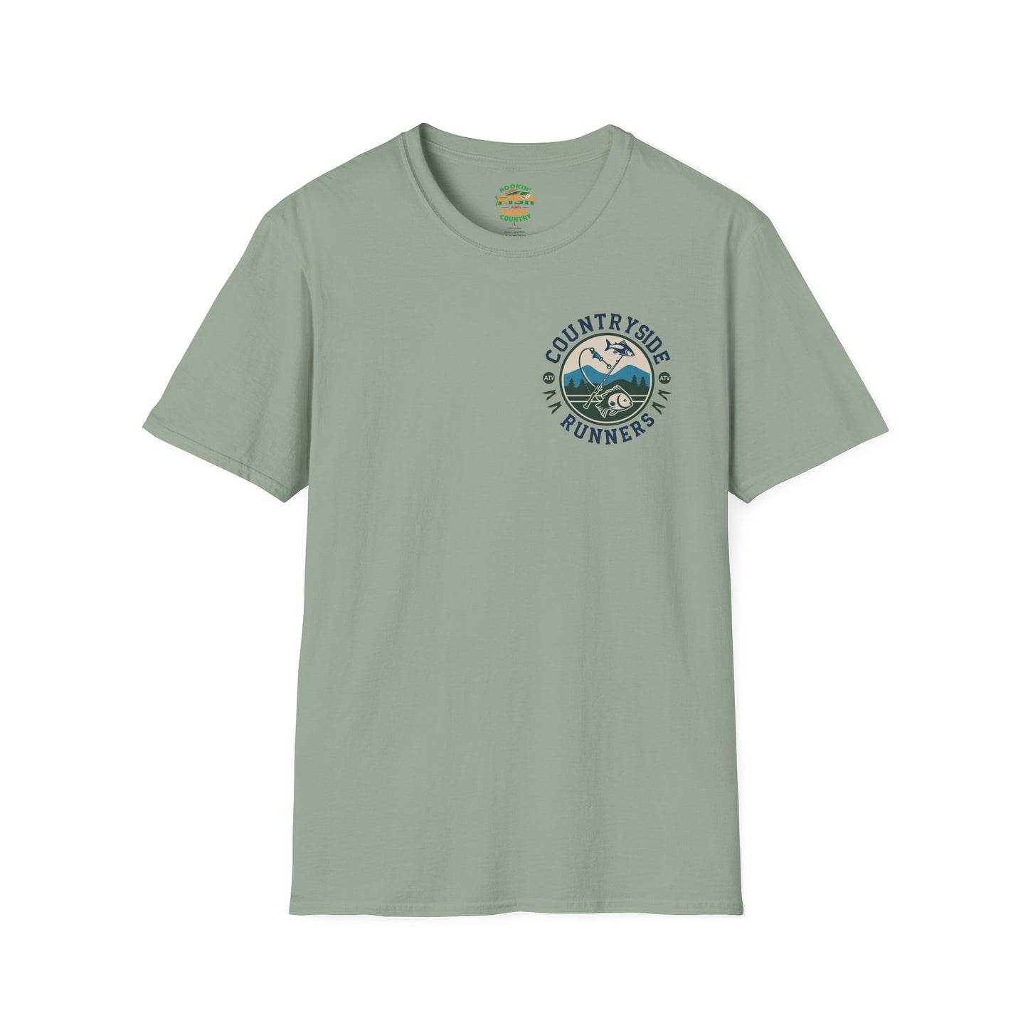 Hooked- Countryside Fishing T-Shirt rods and country