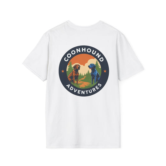 Coonhound Adventure T-Shirt, Dog Lover's Tee, Outdoor Enthusiast Gift, Animal Lover Apparel, Hiking Shirt, Nature Explorer Top