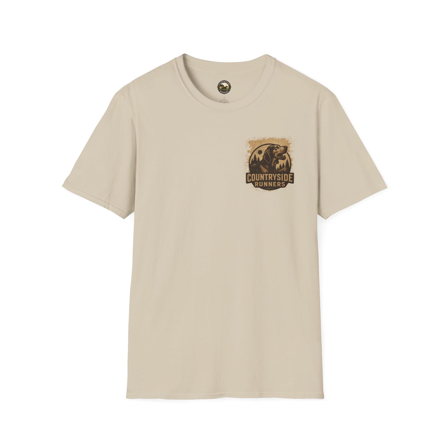 Countryside Runners Unisex Softstyle T-Shirt - Perfect for Dog Lovers, Runners, Outdoor Adventures, Gifts, Casual Wear