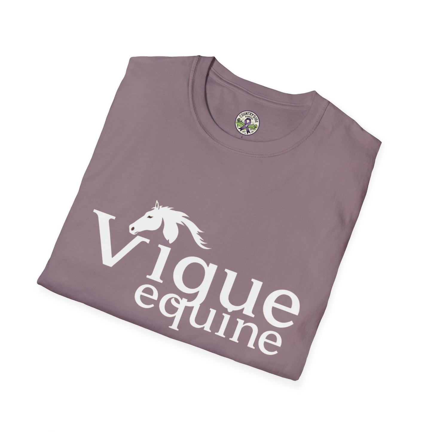 Alley Cat Vigue Equine LLC Merch for Countryside Runners- soft style t-shirt