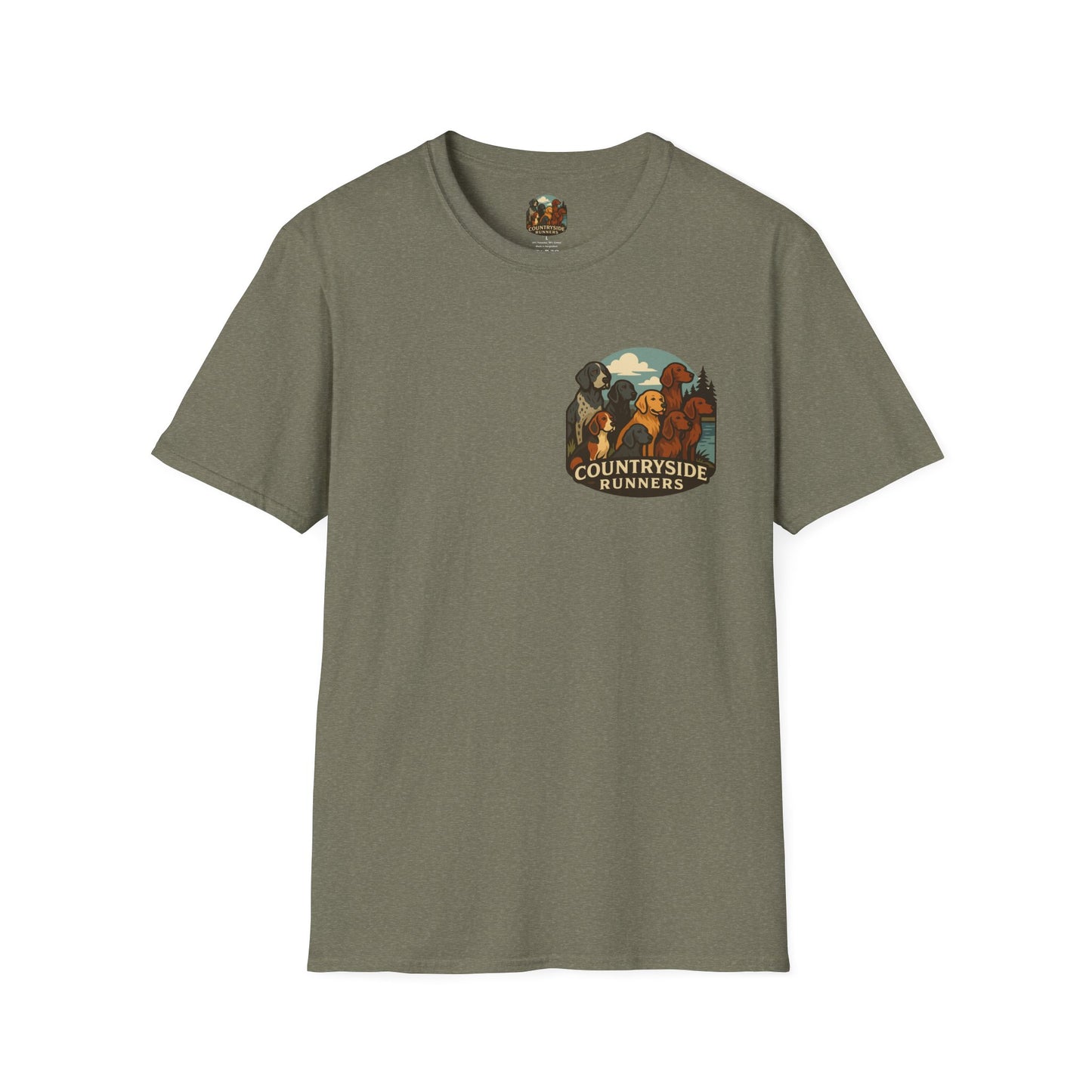 Dog Runners T-Shirt, Perfect Gift for Hunters, Outdoor Enthusiasts, Casual Wear, Wildlife Lovers, Adventure Apparel