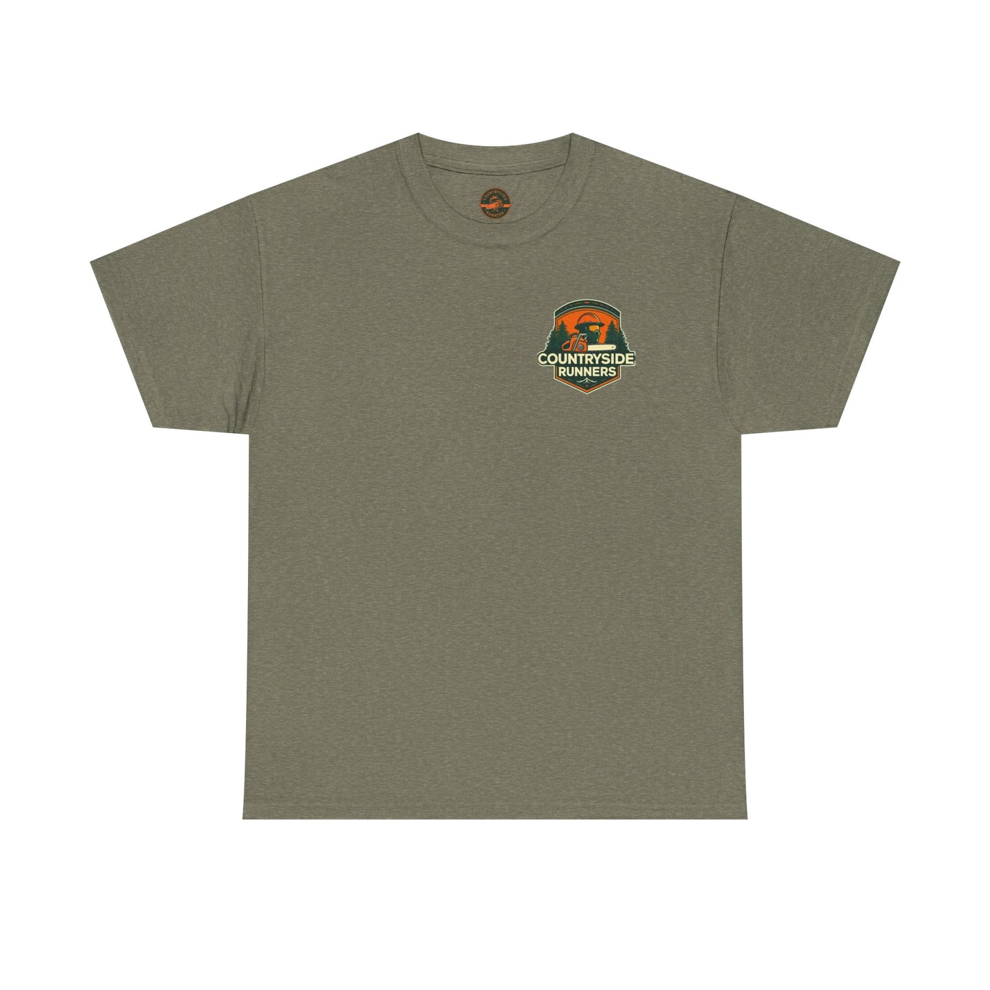 Blue collar line- Countryside Runners Heavy Cotton Tee, Running Shirt, Unisex T-Shirt, Sports Apparel, Outdoor Activity Gear, Gift for Runners