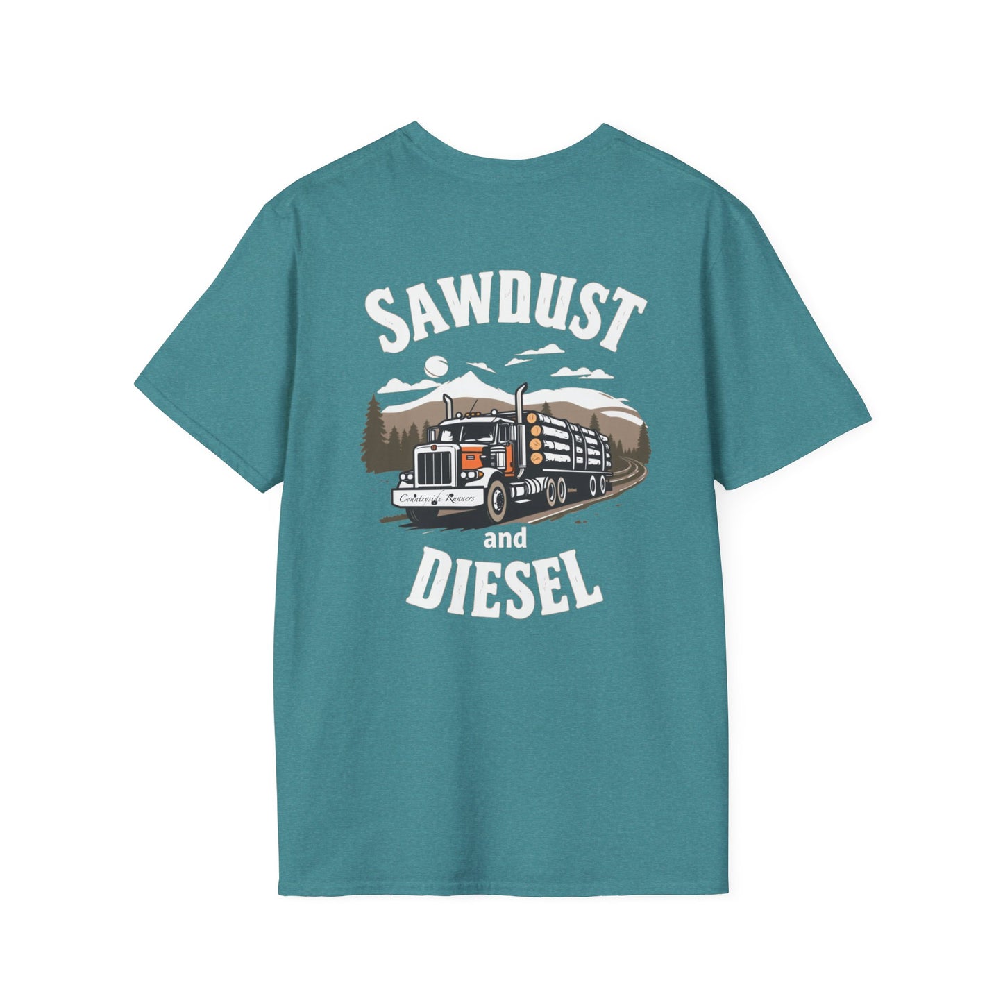 Sawdust and Diesel blue collar built T-Shirt