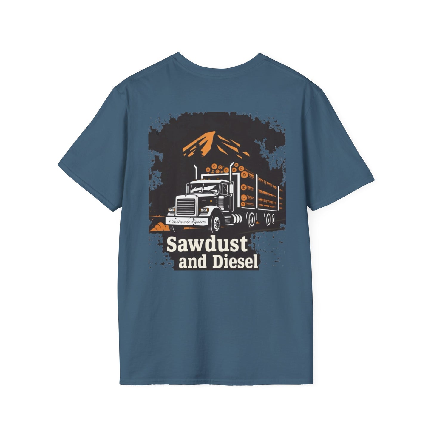 Sawdust and Diesel blue collar built T-Shirt