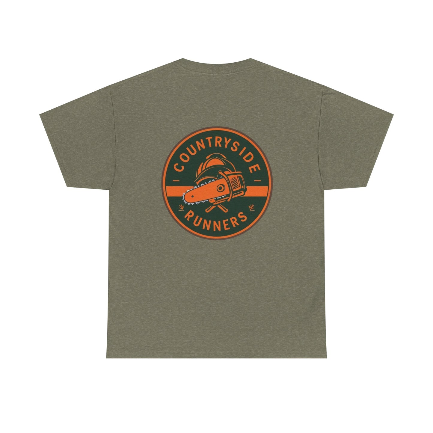 Blue collar line- Countryside Runners Heavy Cotton Tee, Running Shirt, Unisex T-Shirt, Sports Apparel, Outdoor Activity Gear, Gift for Runners