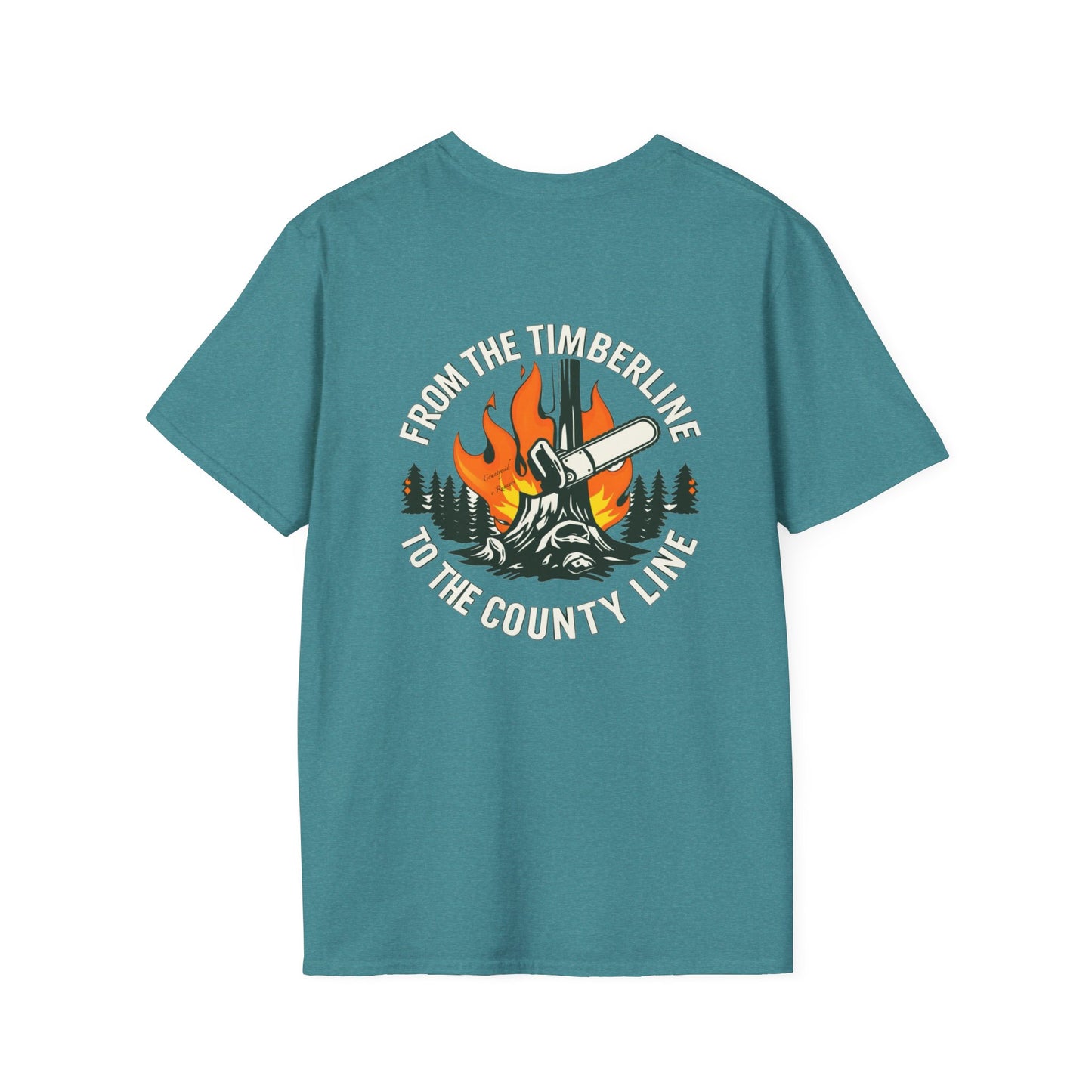 Timberline to countyline blue collar built Unisex T-Shirt - Blue Collar Countryside Runners Merch