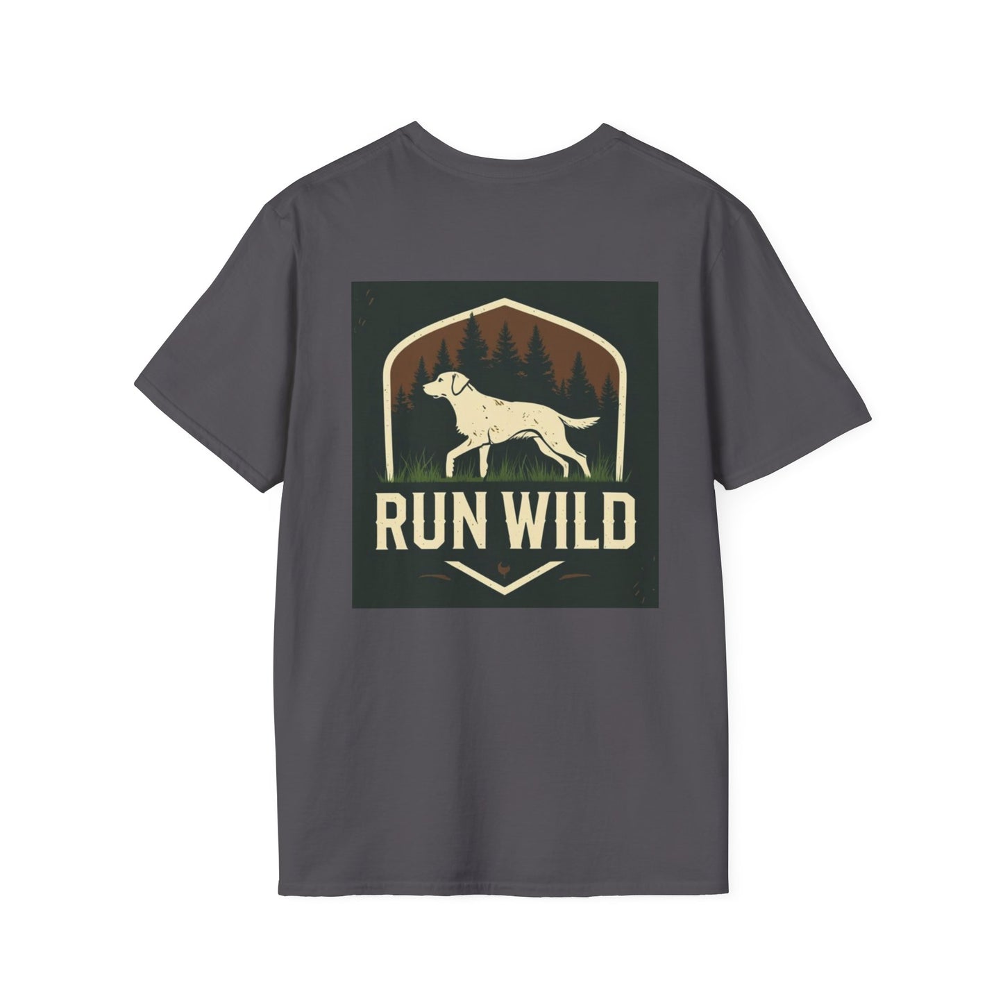 Unisex Softstyle T-Shirt featuring Outdoor Dog & Running Themes | Perfect Gift for Dog Lovers, Runners, Outdoor Enthusiasts, [...]