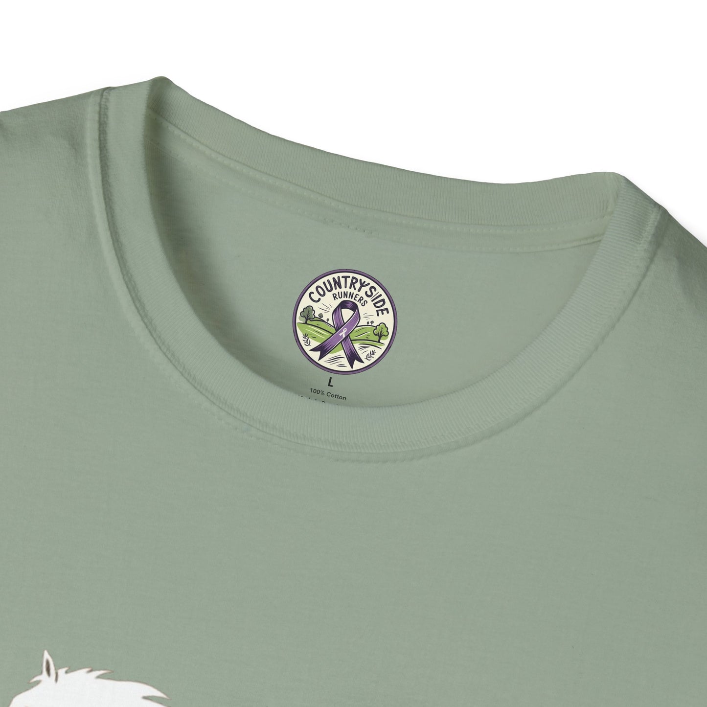 Alley Cat Vigue Equine LLC Merch for Countryside Runners- soft style t-shirt