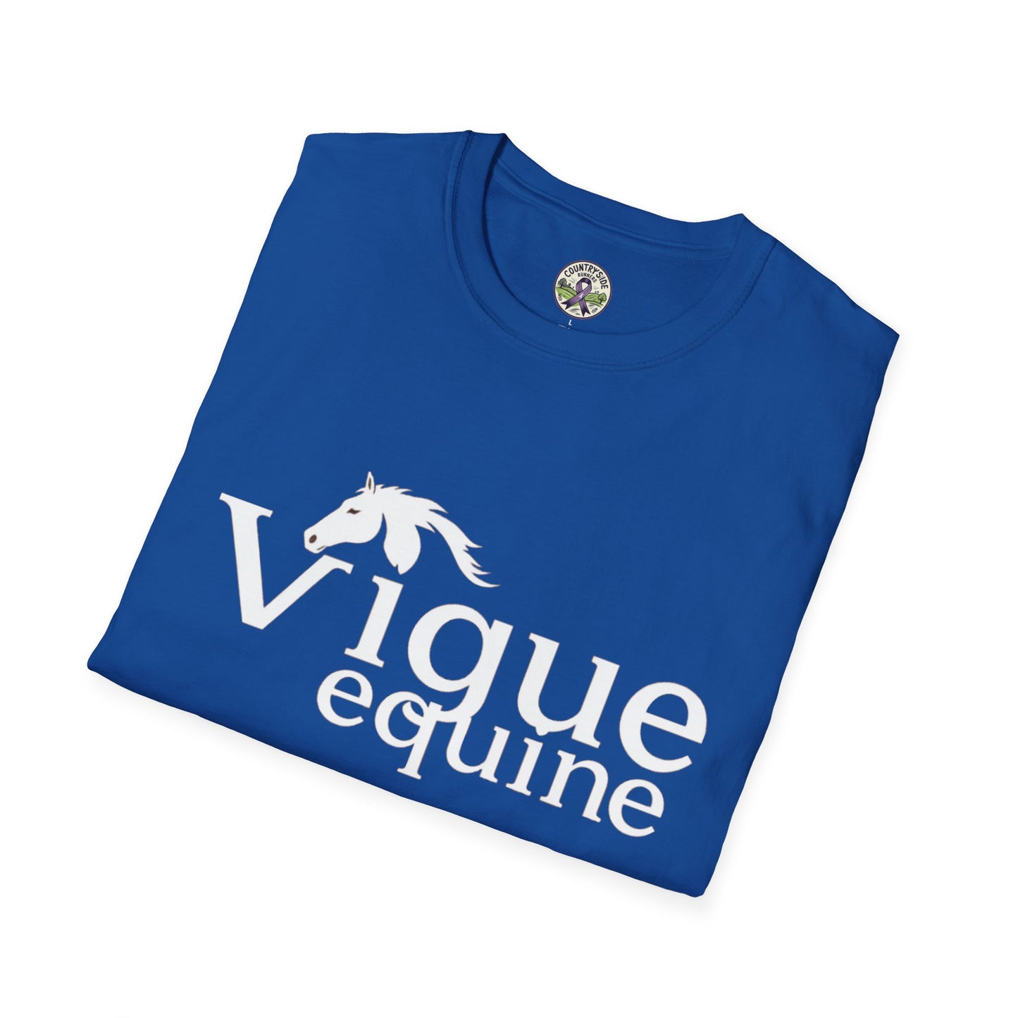 Alley Cat Vigue Equine LLC Merch for Countryside Runners- soft style t-shirt