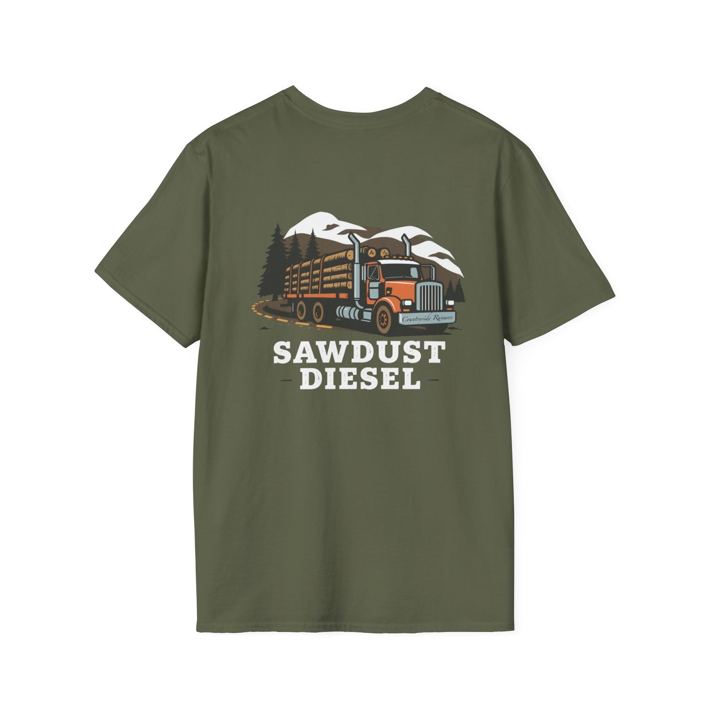 Sawdust Diesel blue collar built Unisex T-Shirt - Blue Collar Countryside Runners Merch