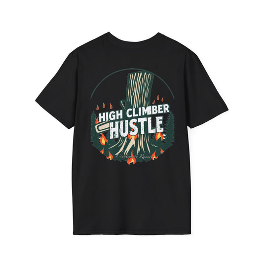 High climber hustle blue collar built Unisex T-Shirt - Blue Collar Countryside Runners Merch