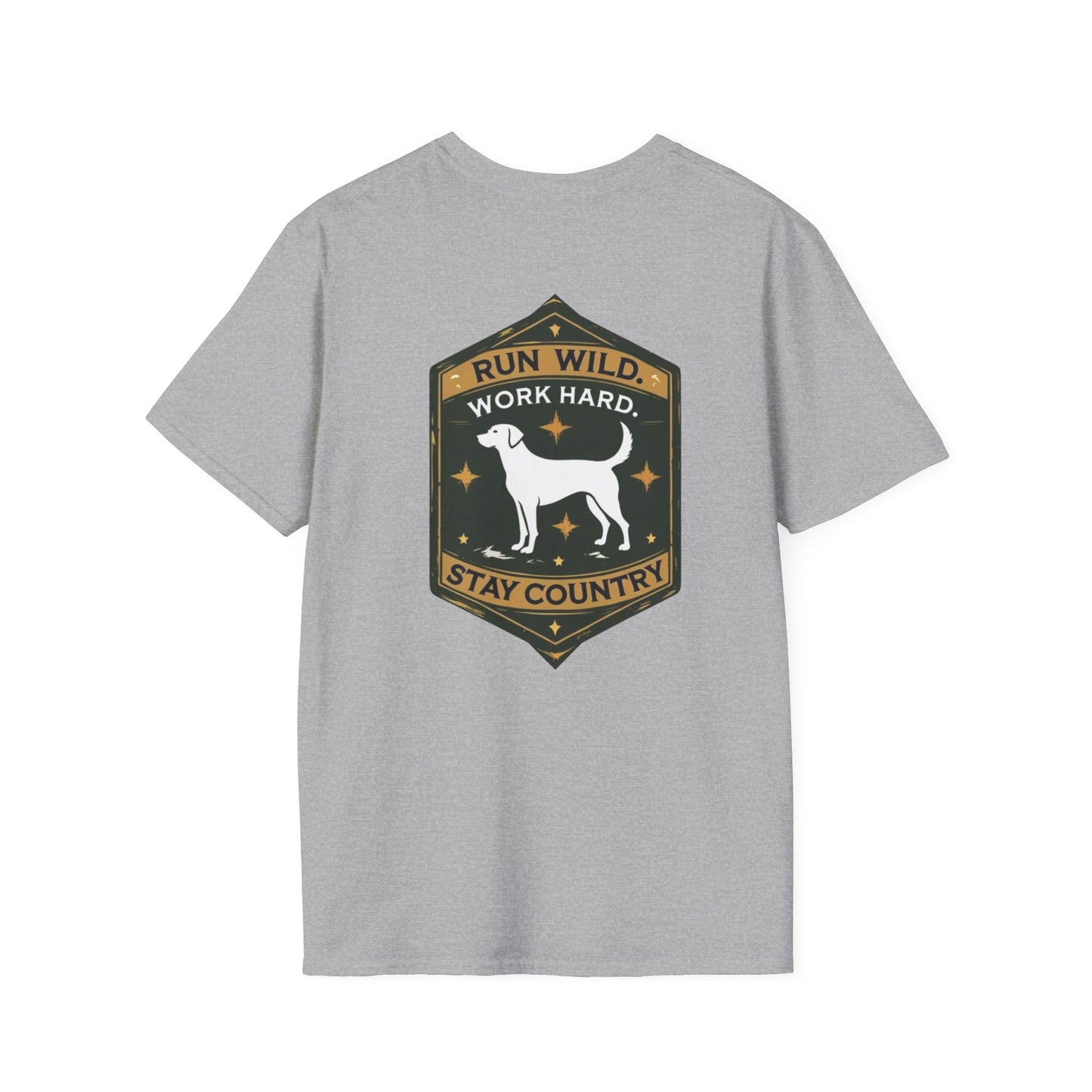 Country Dog T-Shirt, Casual Tee, Gift for Dog Lovers, Pet Owner Apparel, Farmhouse Style, Outdoor Adventure Clothing