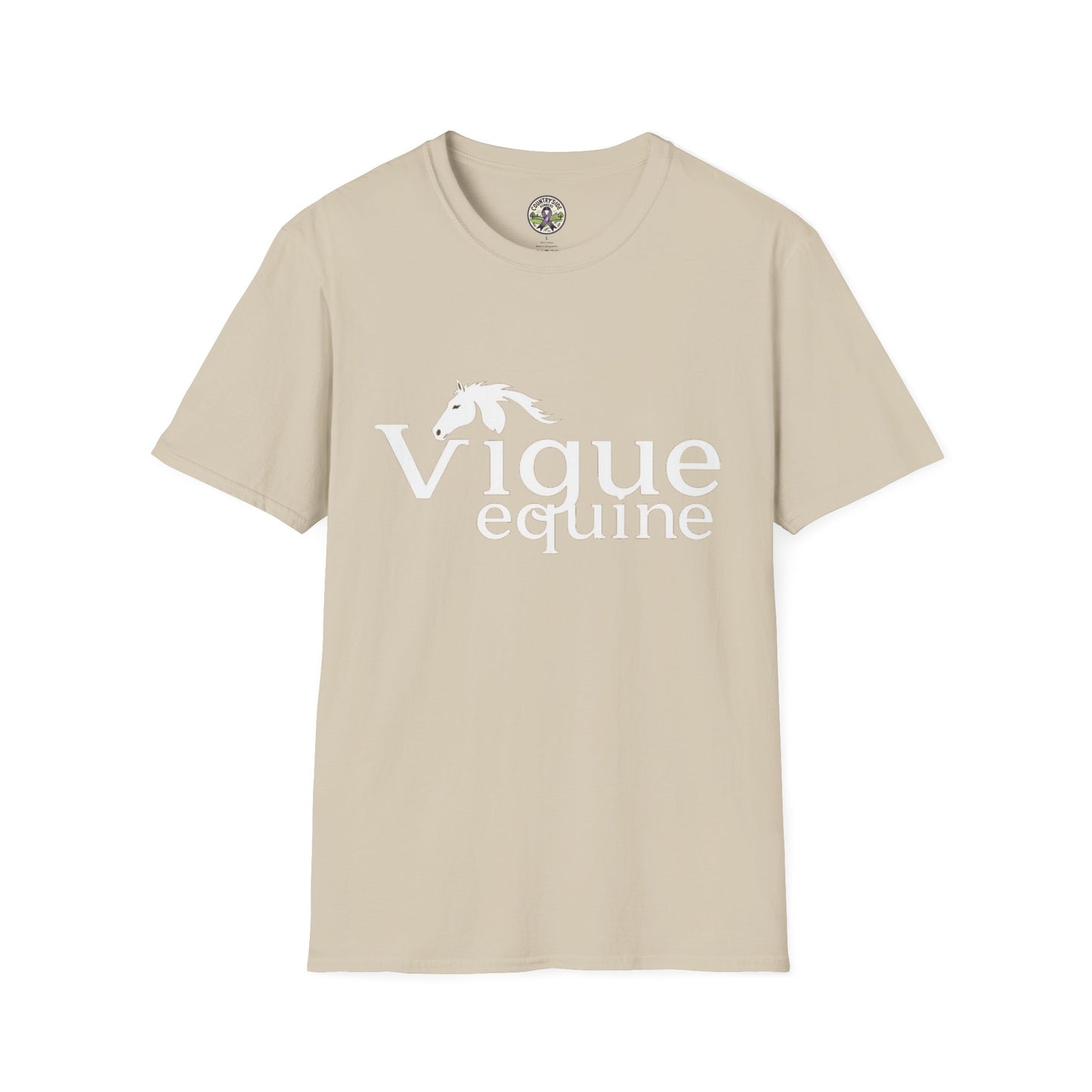 Alley Cat Vigue Equine LLC Merch for Countryside Runners- soft style t-shirt