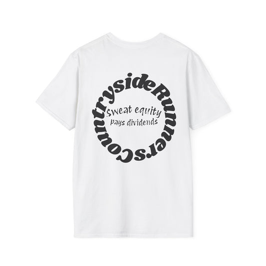 Sweat Equity Pays Dividends Countryside Runners brand T-shirt