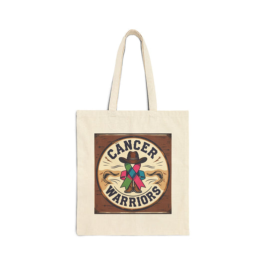 Cancer Warriors Canvas Tote Bag, Custom Tote for Support, Pink Ribbon, Eco-Friendly Bag, Awareness Month Gift, Everyday Use