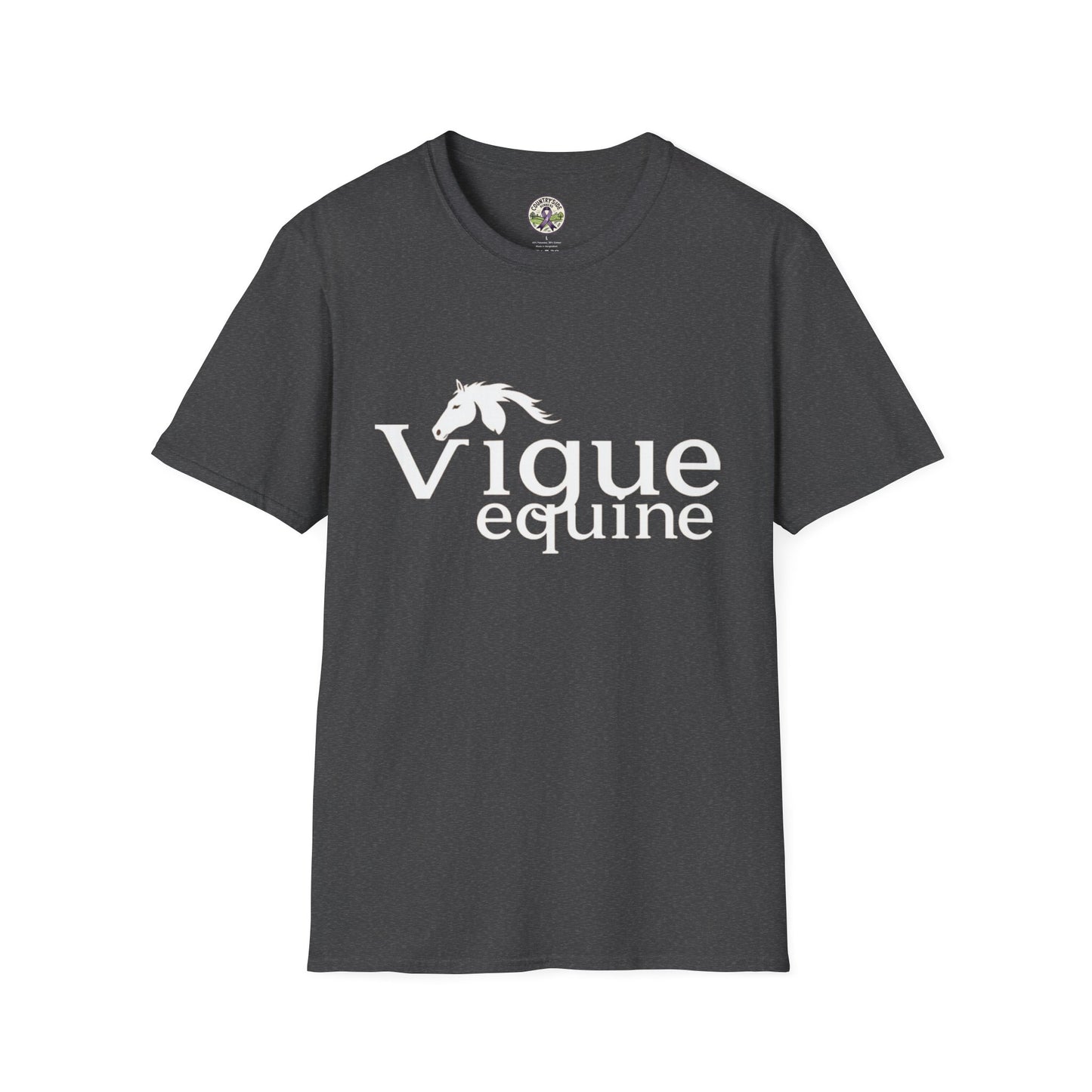 Alley Cat Vigue Equine LLC Merch for Countryside Runners- soft style t-shirt