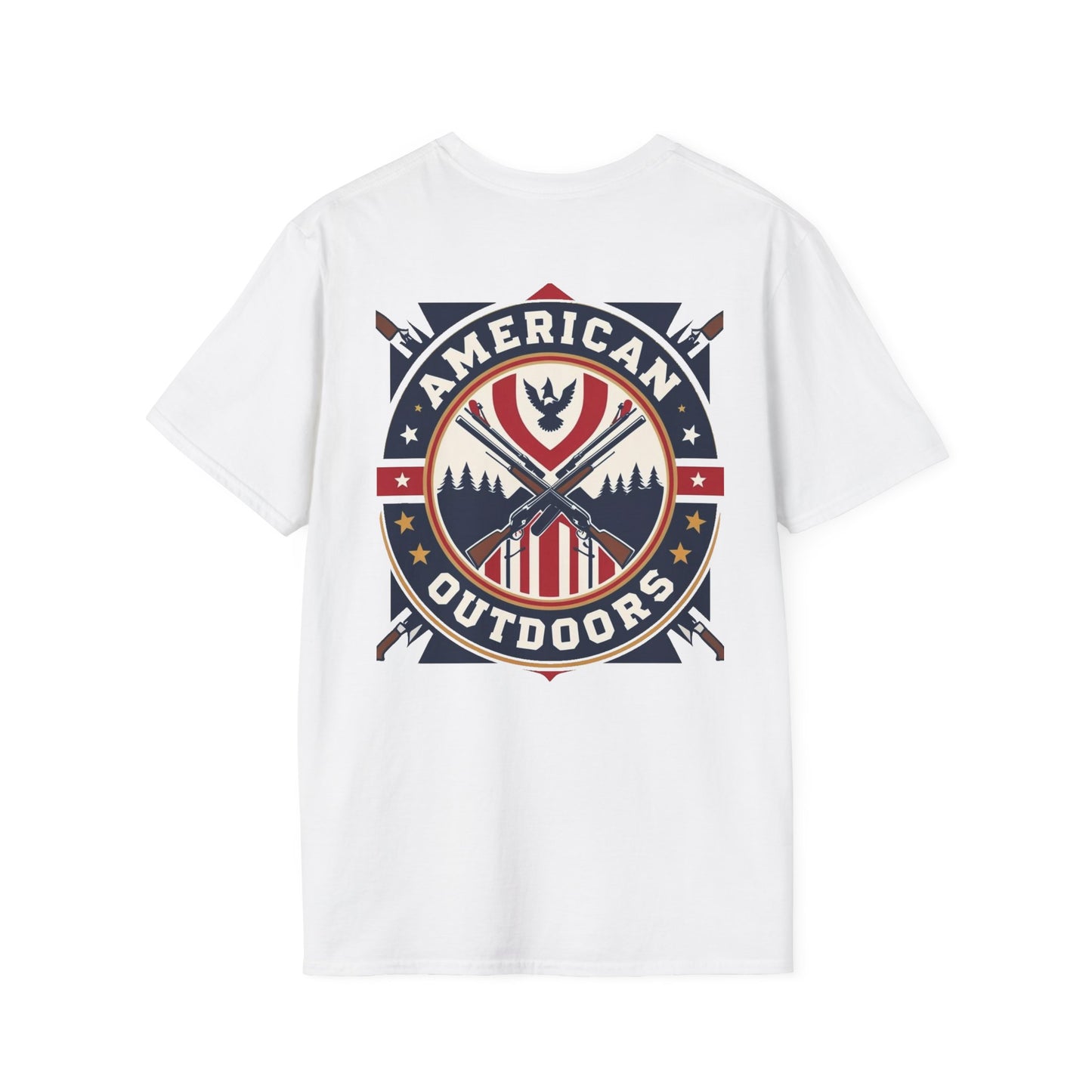 Patriotic Outdoor T-Shirt, Unisex Graphic Tee, Nature Lover Apparel, Gift for Runners, 4th of July Celebration Wear