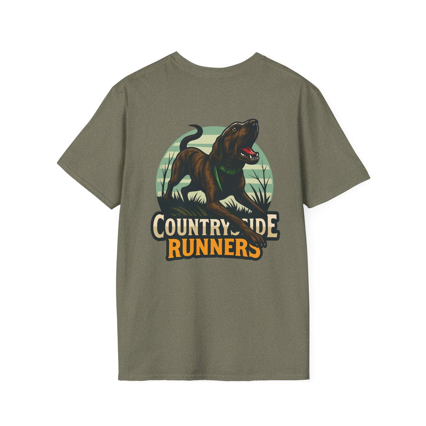 Country Side Runners plott hound T-Shirt, Unisex Dog Lover Tee, Gift for Running Enthusiasts, Outdoor Adventure Apparel, Nature-Themed Shirt