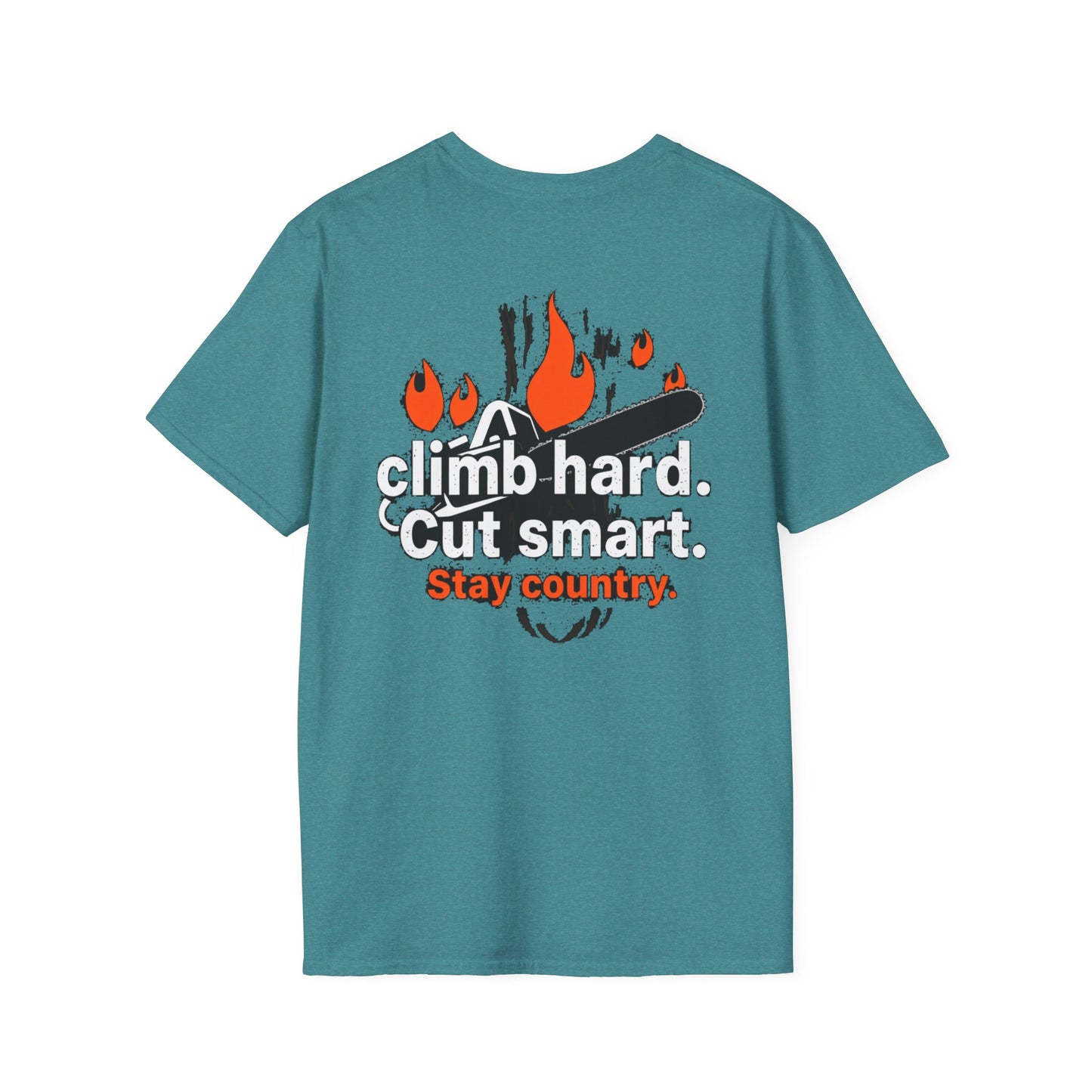 Climb hard cut smart blue collar built Unisex T-Shirt - Blue Collar Countryside Runners Merch