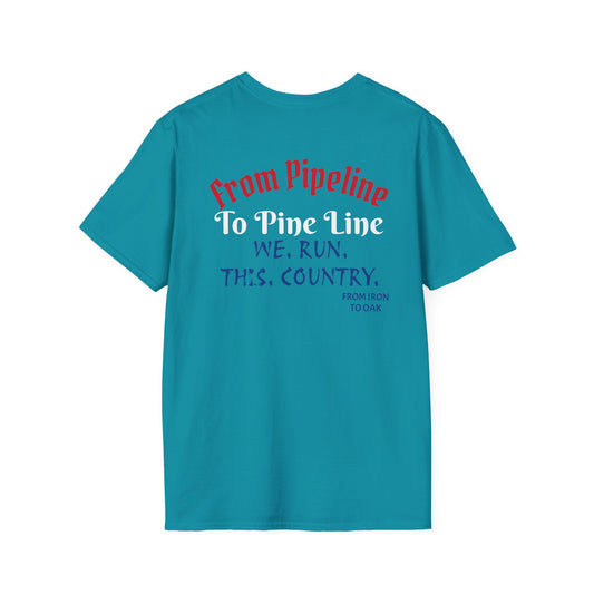 Pipeline to Pineline Countryside Runners brand T-shirt