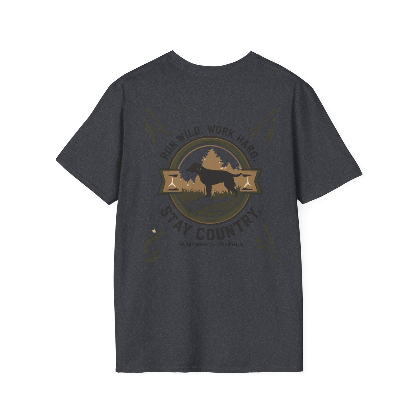Countryside Runners T-Shirt, Rustic Outdoor Apparel, Gift for Dog Lovers, Hiking Shirt, Country Life Fashion