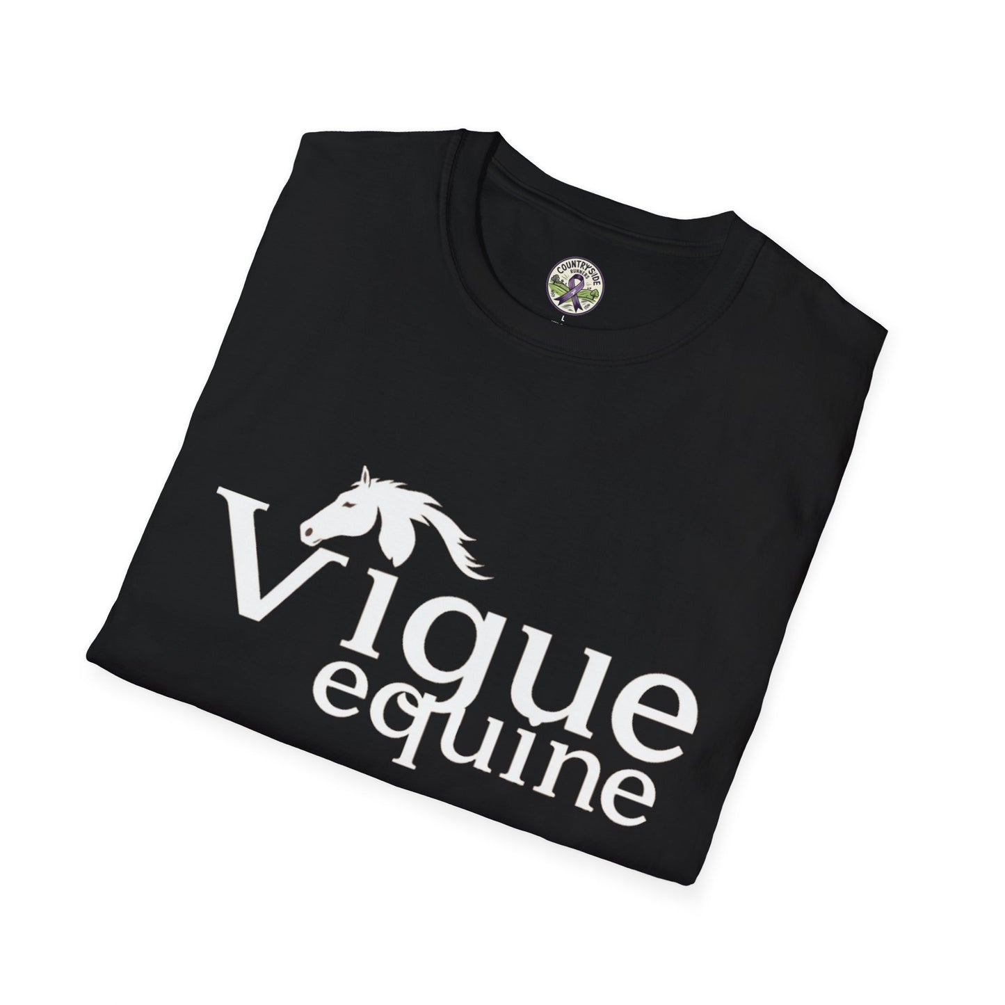 Alley Cat Vigue Equine LLC Merch for Countryside Runners- soft style t-shirt